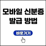 모바일 신분증 발급 방법