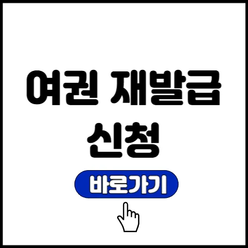 여권 재발급 신청